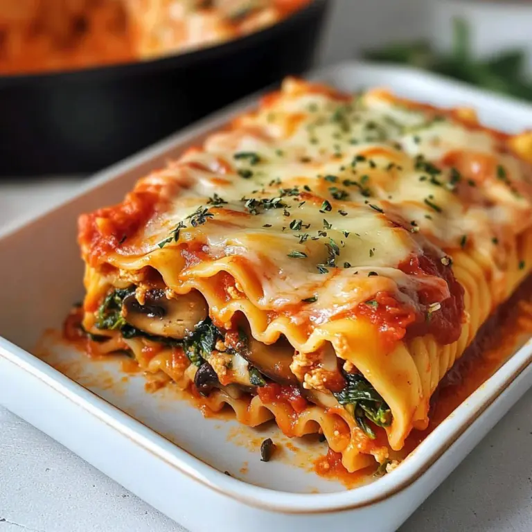 Vegan Lasagna Roll Ups