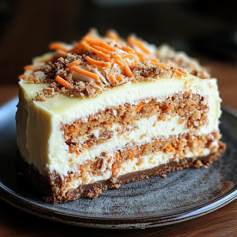 Carrot Cake Cheesecake Recipe – Easy Holiday Dessert