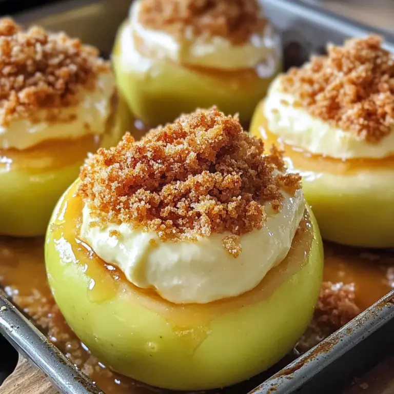Cheesecake Stuffed Baked Apples
