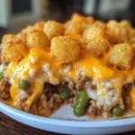 Easy Cheesy Tater Tot Casserole With Ground Beef