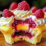 Raspberry Lemon Heaven Cupcakes
