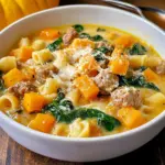 Roasted Butternut and Sausage Soup