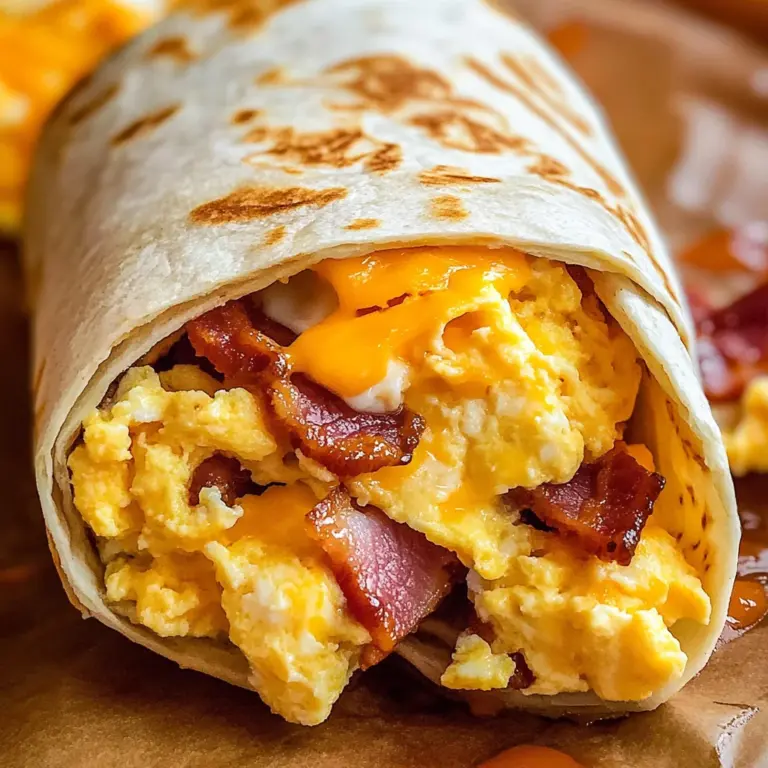 Turkey Bacon Egg and Cheese Breakfast Burritos