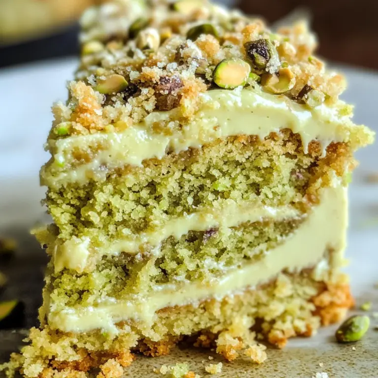 Vegan Pistachio Coffee Cake